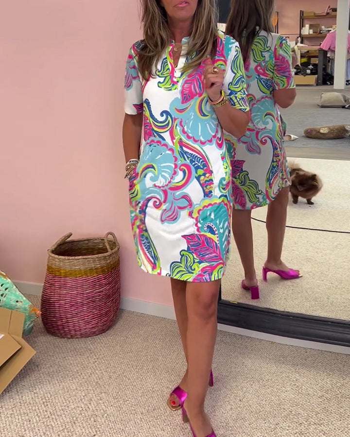 Nuvola™ | Elegantes Kleid mit Druck MOKKAKAI