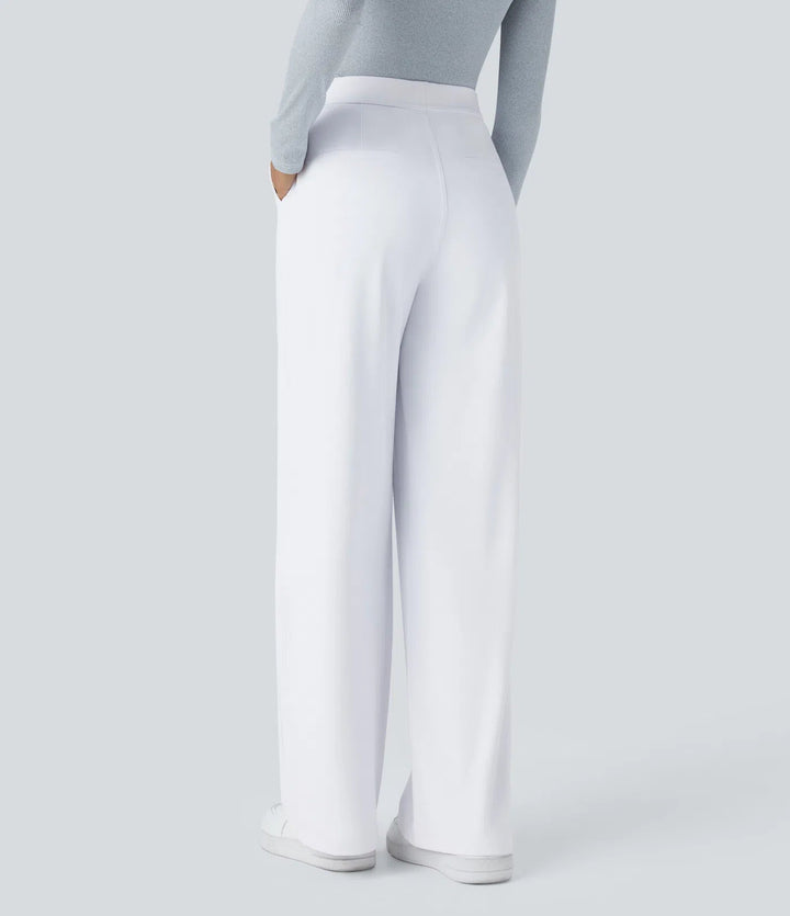 Bianca Linea™ – Plissierti Stretch-Stoffhose mit Stil & Bewegigsfreiheite MOKKAKAI