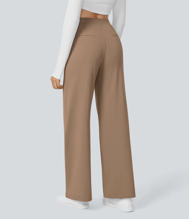 Bianca Linea™ – Plissierti Stretch-Stoffhose mit Stil & Bewegigsfreiheite MOKKAKAI