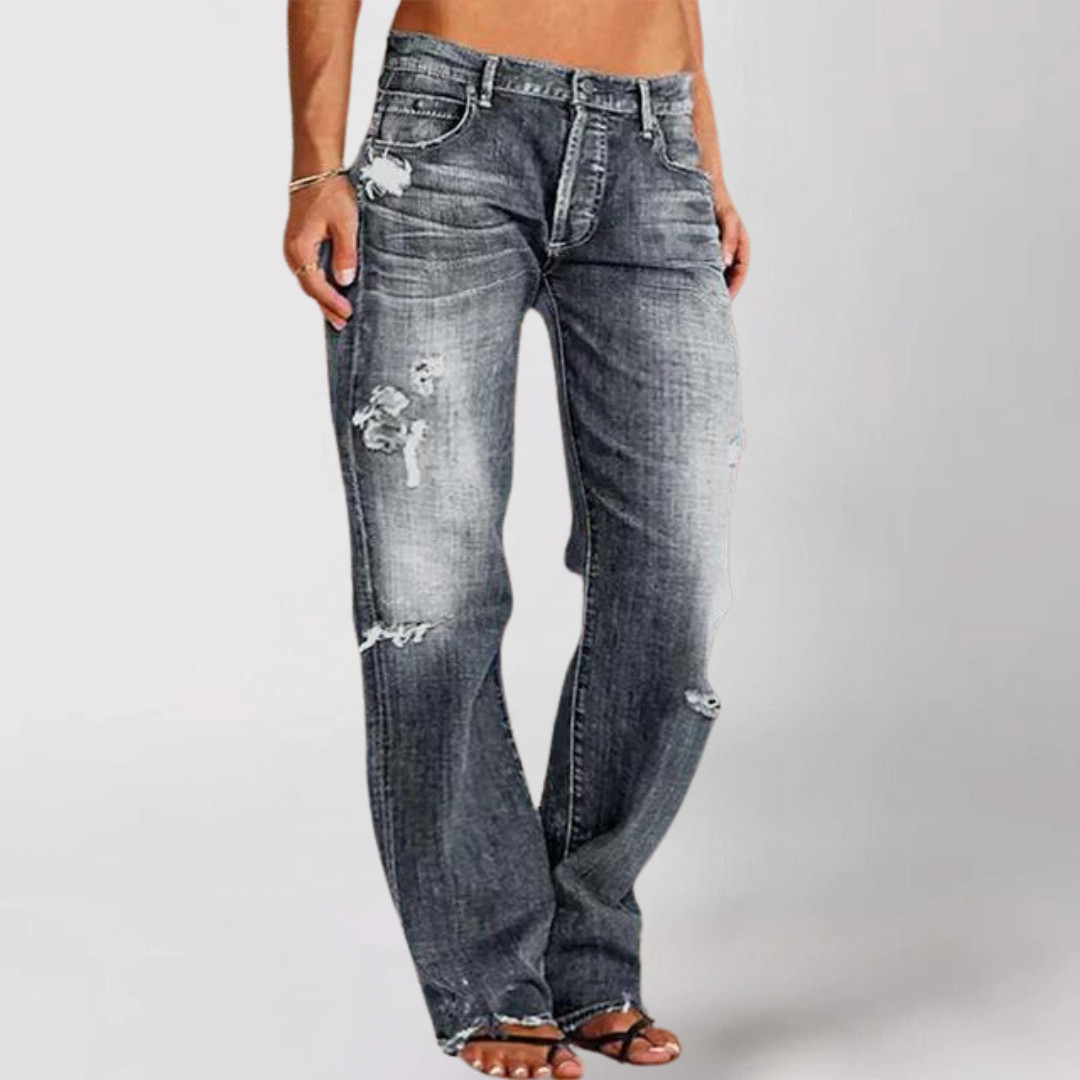 Viktoria™ | Lockere weit geschnittene Denim Jeans für Damen MOKKAKAI