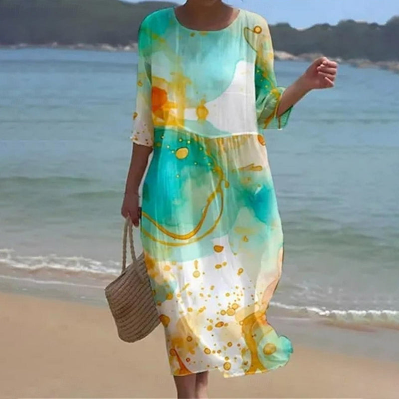 Miriana™ | Elegantes Blumenkleid MOKKAKAI