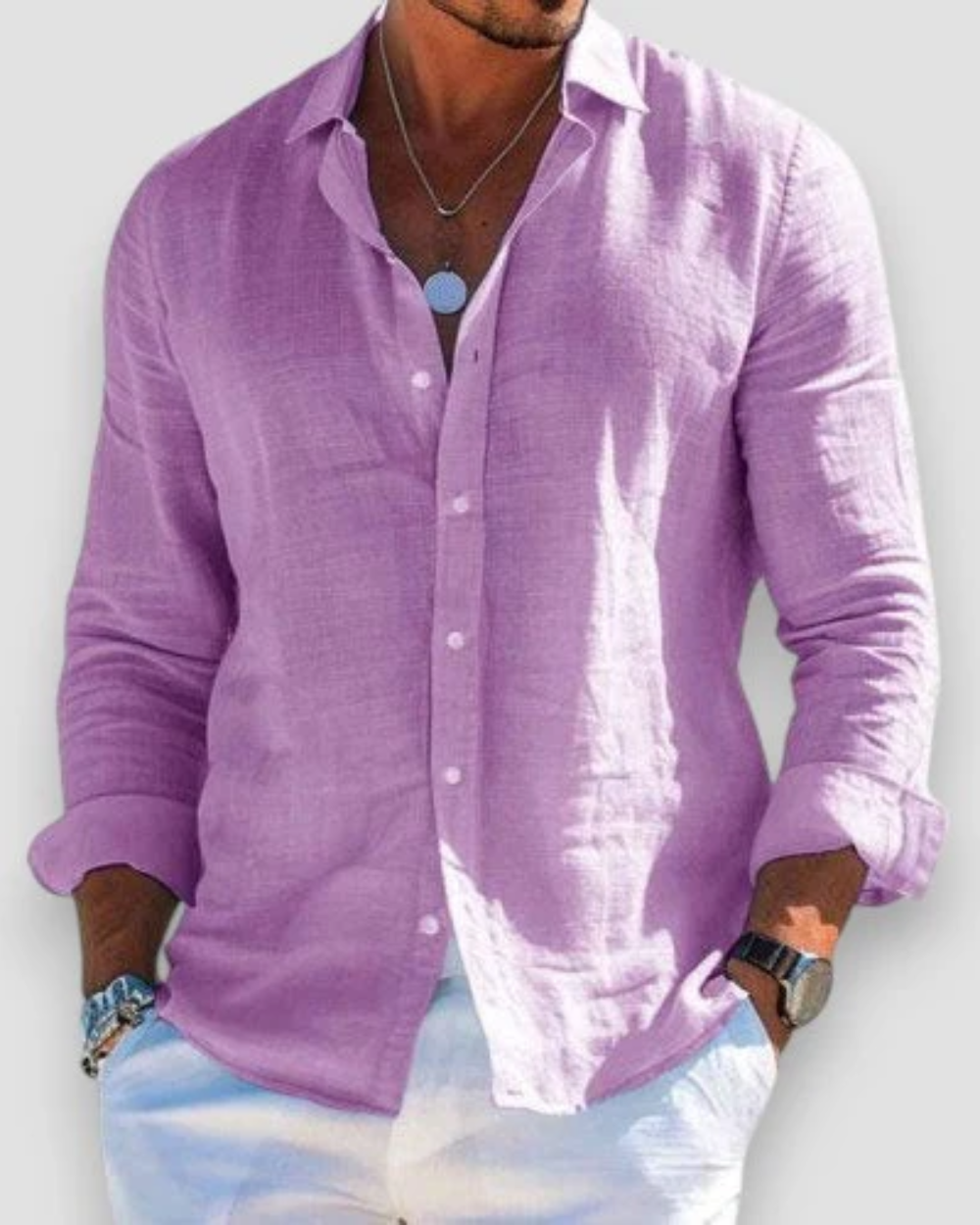Chemise décontractée pour hommes MOKKAKAI