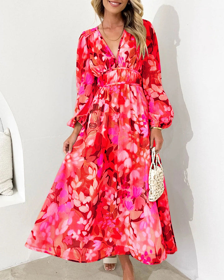 Carlotta™ | Elegantes Blumenkleid MOKKAKAI