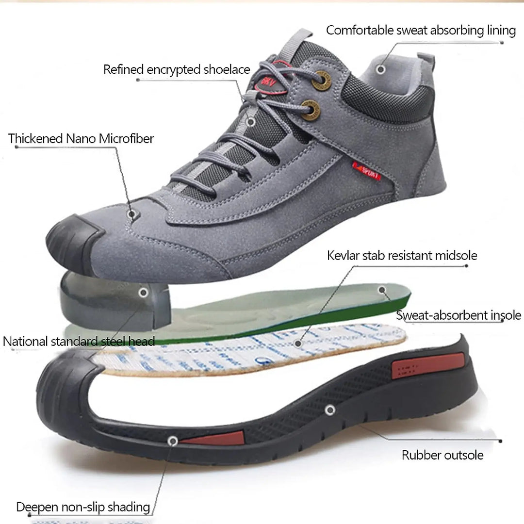 SafetyStride™ | Wasserdichte Sicherheitsschuhe MOKKAKAI