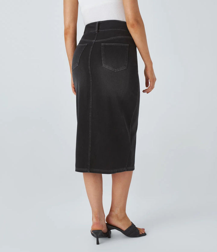 Allegra Blu™ – Midi-Jeansrock mit Charme & Komfort MOKKAKAI
