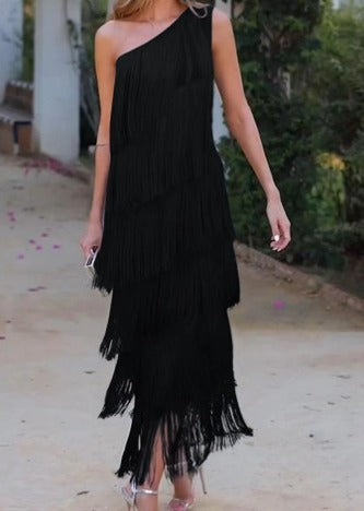Beatrice™ | Elegantes Kleid mit Quasten MOKKAKAI