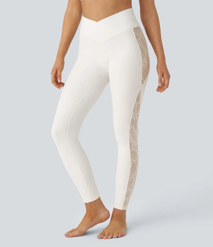 Sofia Aura™ – Figurformende Cross-Waist Leggings mit Stil & Komfort MOKKAKAI
