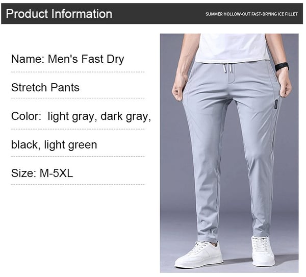 Gianluca - Stretch-Hosen – schnell trocknende Stretch-Hosen für Herren/Damen MOKKAKAI