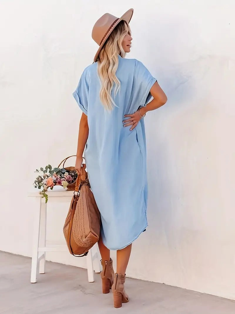 Nina™ | Hemdkleid mit festen Taschen MOKKAKAI