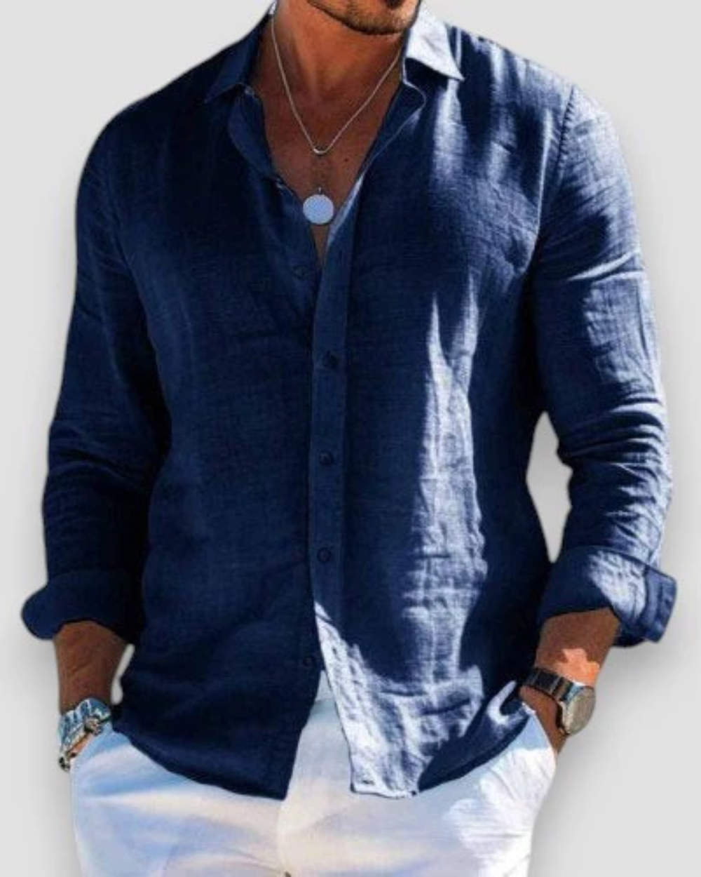 Chemise décontractée pour hommes MOKKAKAI