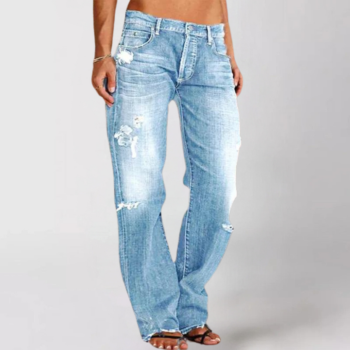 Viktoria™ | Lockere weit geschnittene Denim Jeans für Damen MOKKAKAI