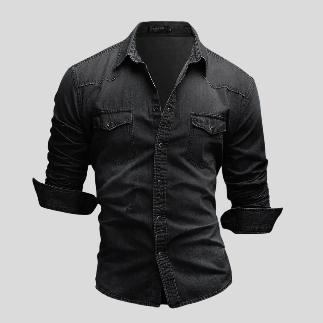 Lex™ | Modernes Denim-Hemd MOKKAKAI