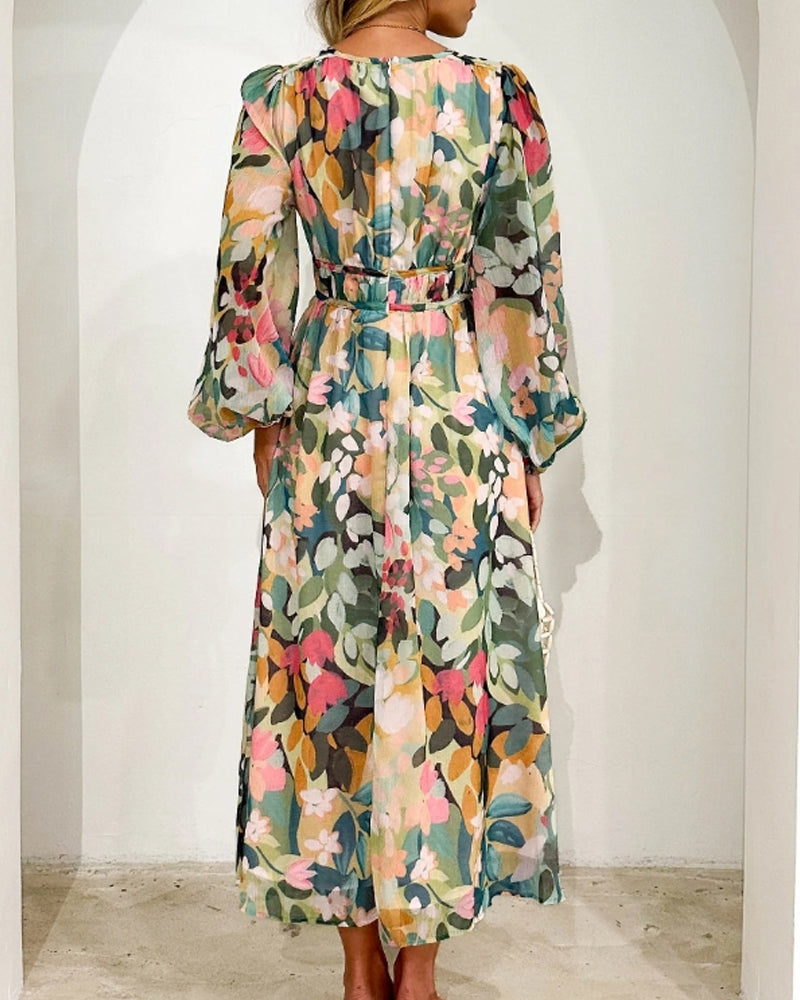 Carlotta™ | Elegantes Blumenkleid MOKKAKAI