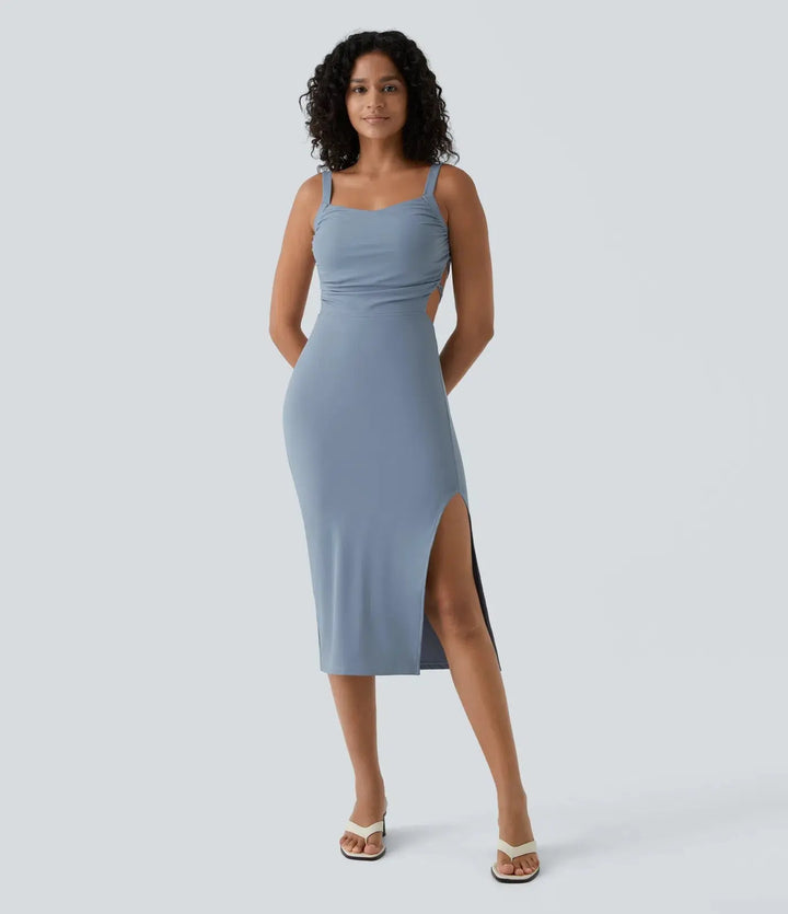 Dave - Abendkleid mit Schlitz – Eleganz und Sinnlichkeit in Perfektion MOKKAKAI