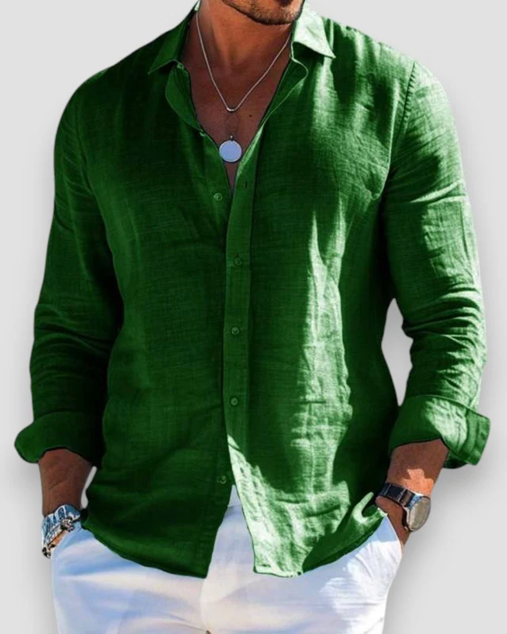 Chemise décontractée pour hommes MOKKAKAI