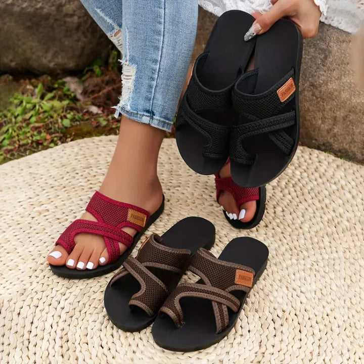 Celia™ | Gleitsandalen aus perforiertem Mesh – Ansicht 6