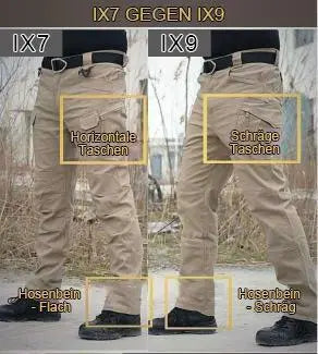 Zen  - Übergroße Taktische wasserdichte Hosen Herren Outdoor IX7/ IX9 MOKKAKAI