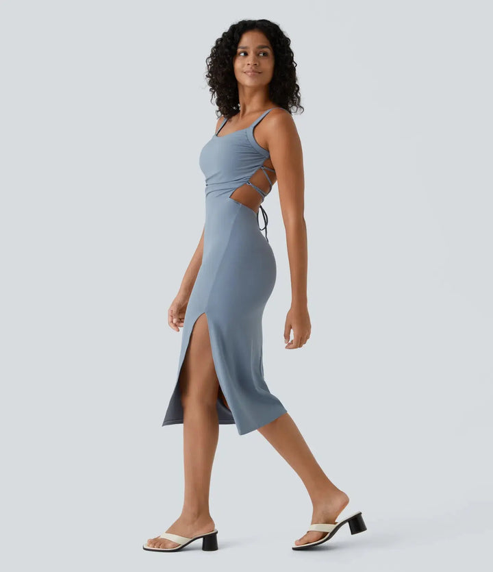 Dave - Abendkleid mit Schlitz – Eleganz und Sinnlichkeit in Perfektion MOKKAKAI