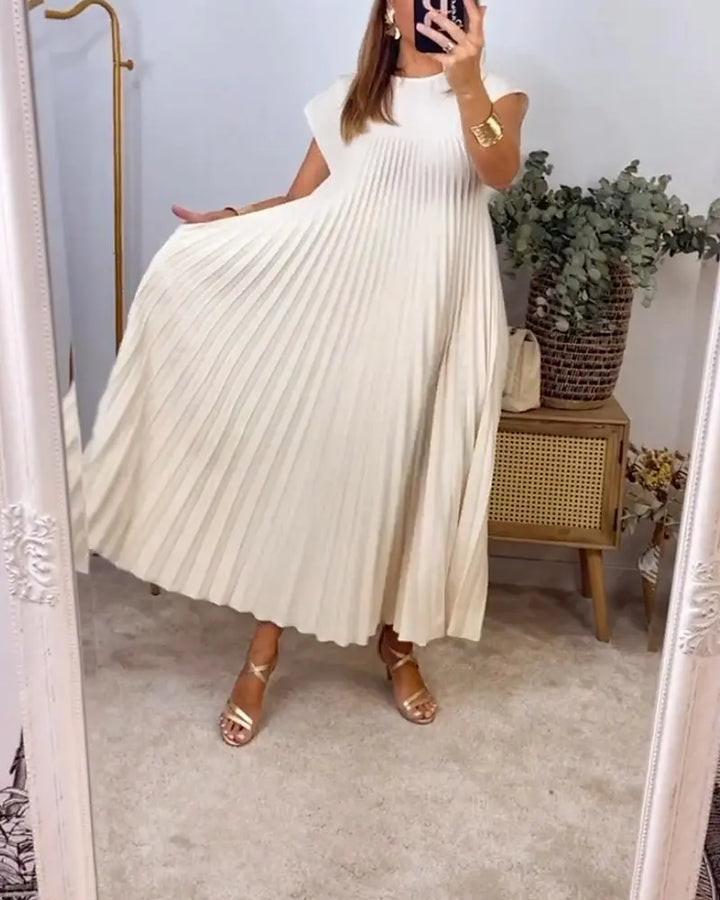 Camilla™ | Ärmelloses Kleid mit schicken Falten MOKKAKAI