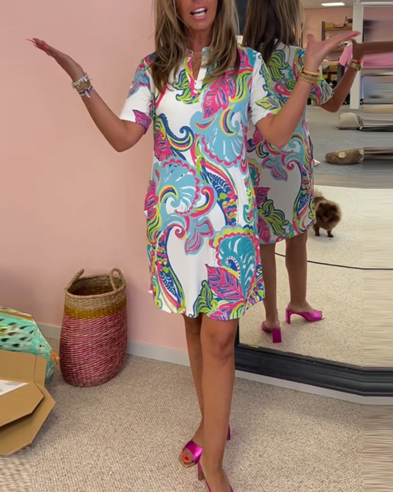Nuvola™ | Elegantes Kleid mit Druck MOKKAKAI