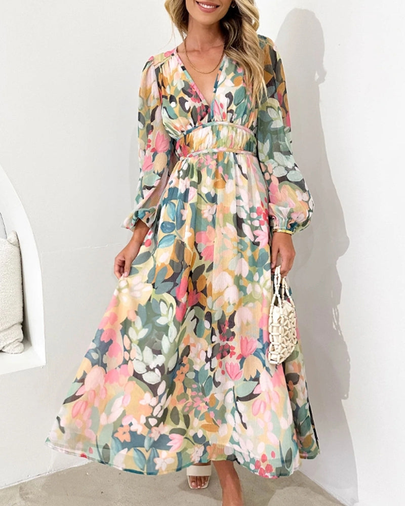 Carlotta™ | Elegantes Blumenkleid MOKKAKAI