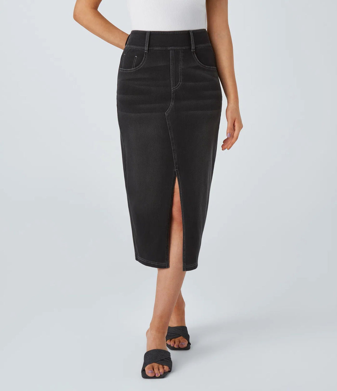 Allegra Blu™ – Midi-Jeansrock mit Charme & Komfort MOKKAKAI