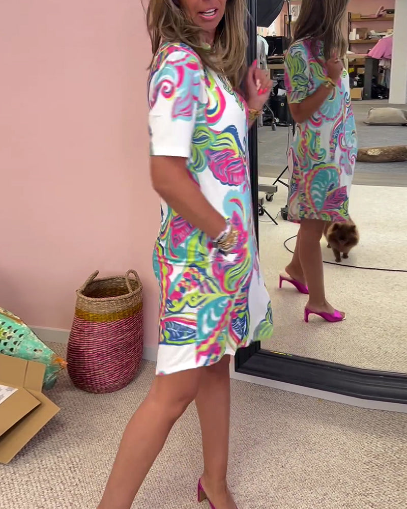 Nuvola™ | Elegantes Kleid mit Druck MOKKAKAI