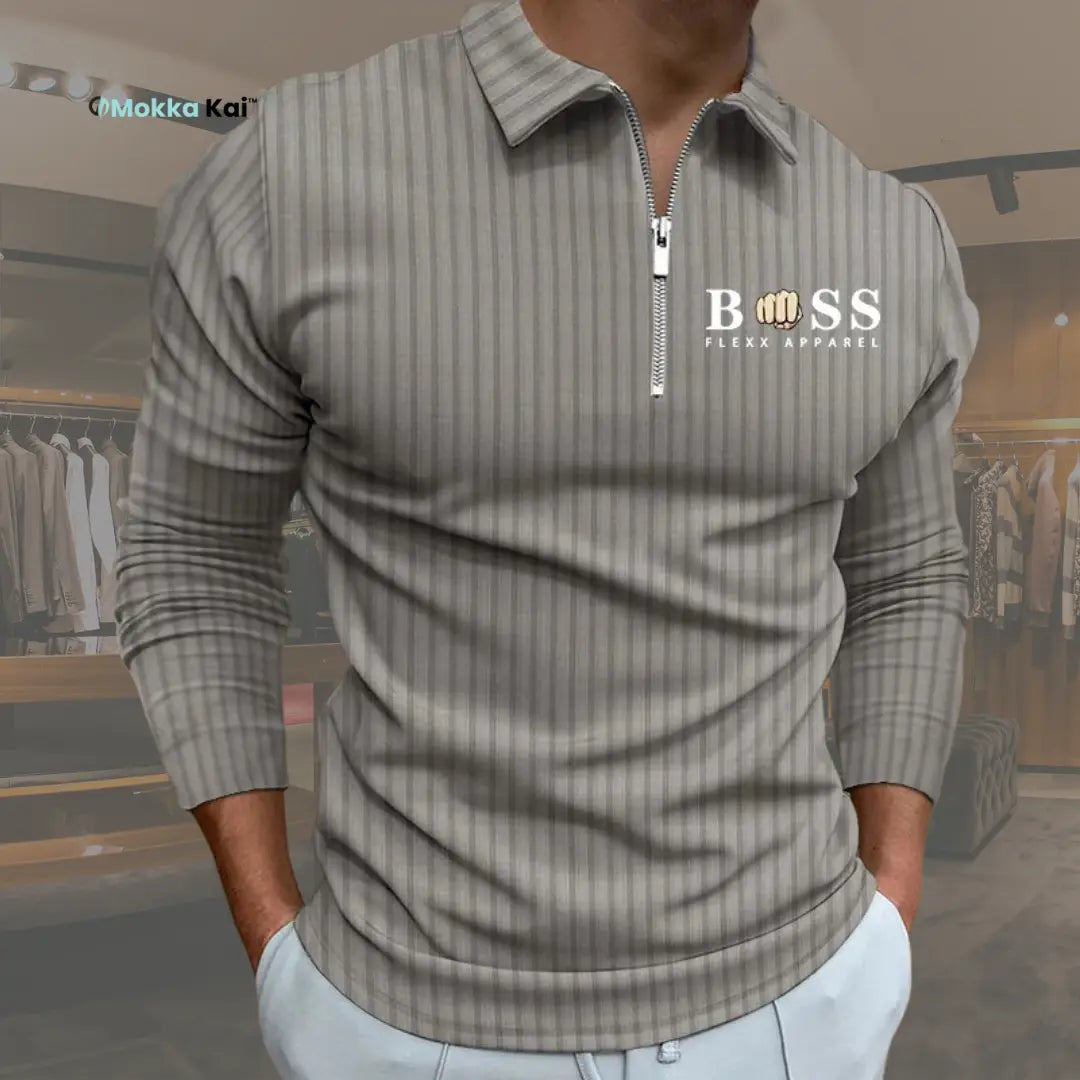 BOSS | Langärmliges Poloshirt in Sonderedition – Ansicht 1