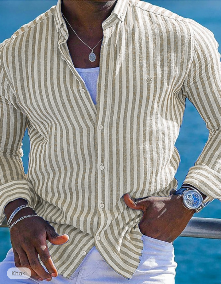 Pius™ | Modisches Linen-Style Hemd MOKKAKAI