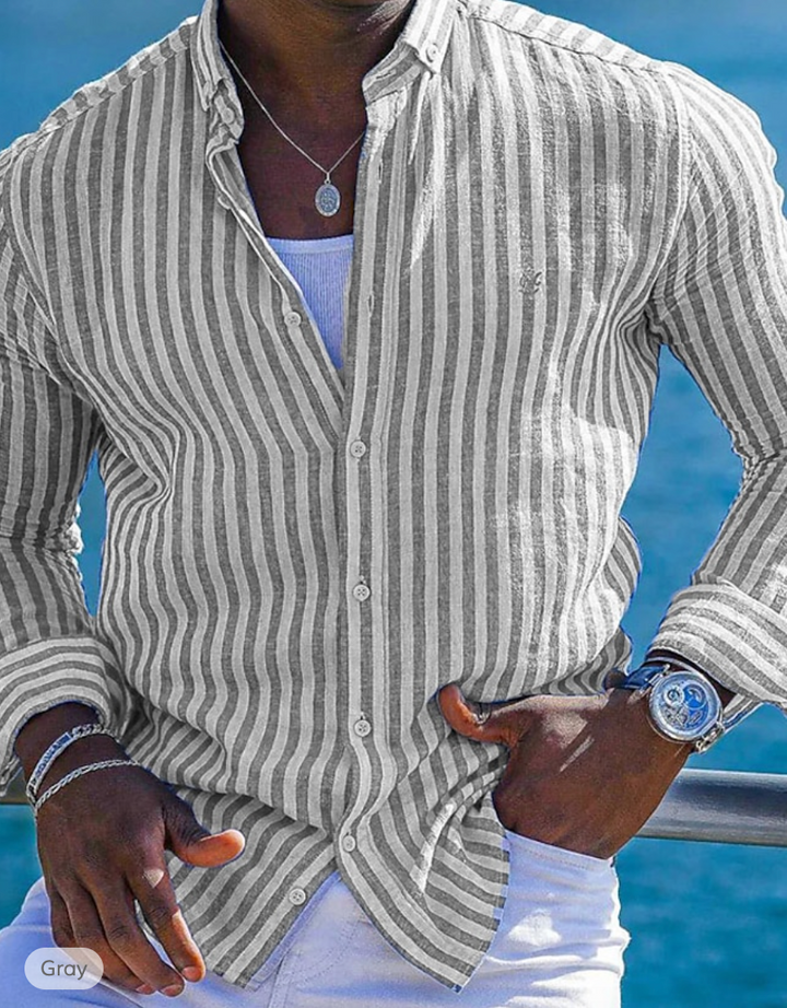 Pius™ | Modisches Linen-Style Hemd MOKKAKAI