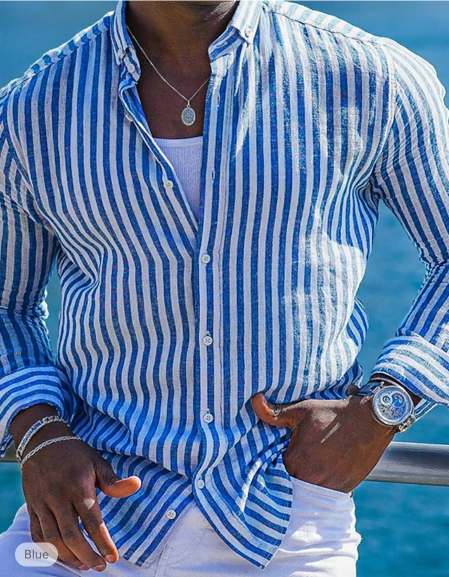 Pius™ | Modisches Linen-Style Hemd MOKKAKAI
