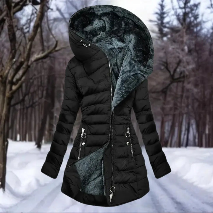 Senna - Eleganter Plüschmantel für Damen MOKKAKAI