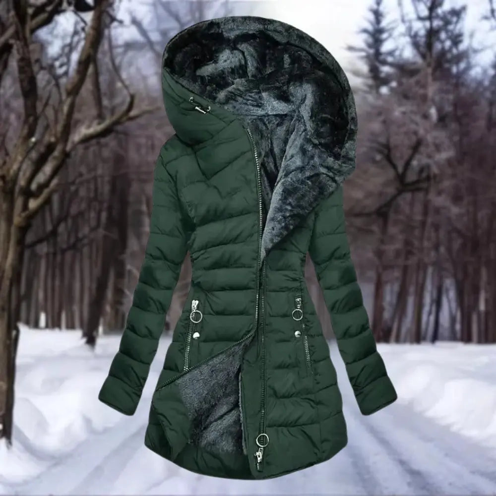 Senna - Eleganter Plüschmantel für Damen MOKKAKAI