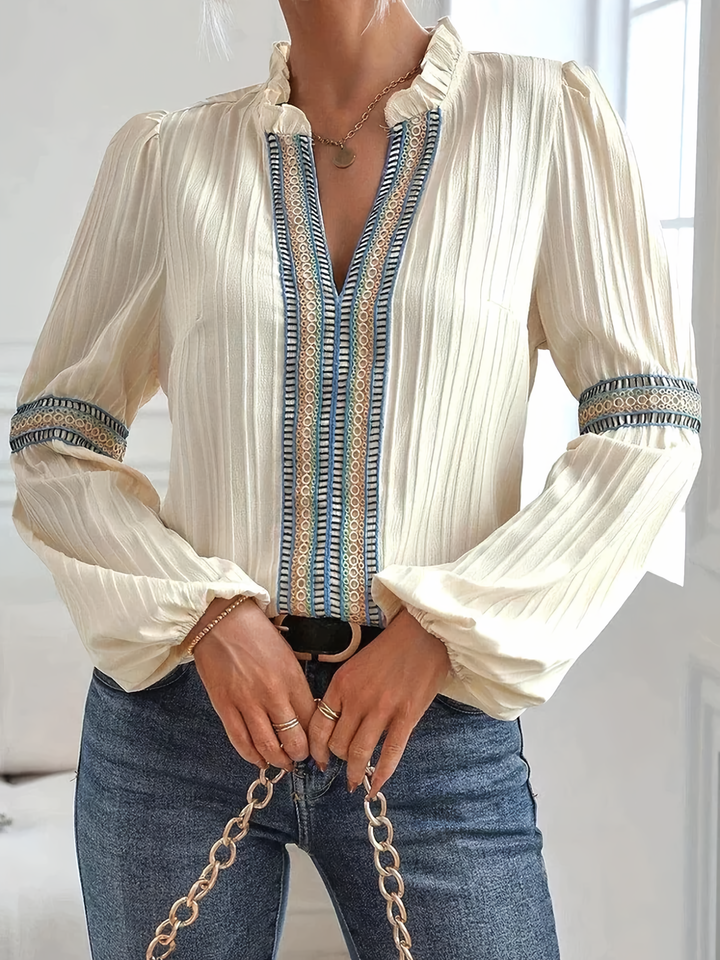 Cora™ | Spitze Damenbluse MOKKAKAI
