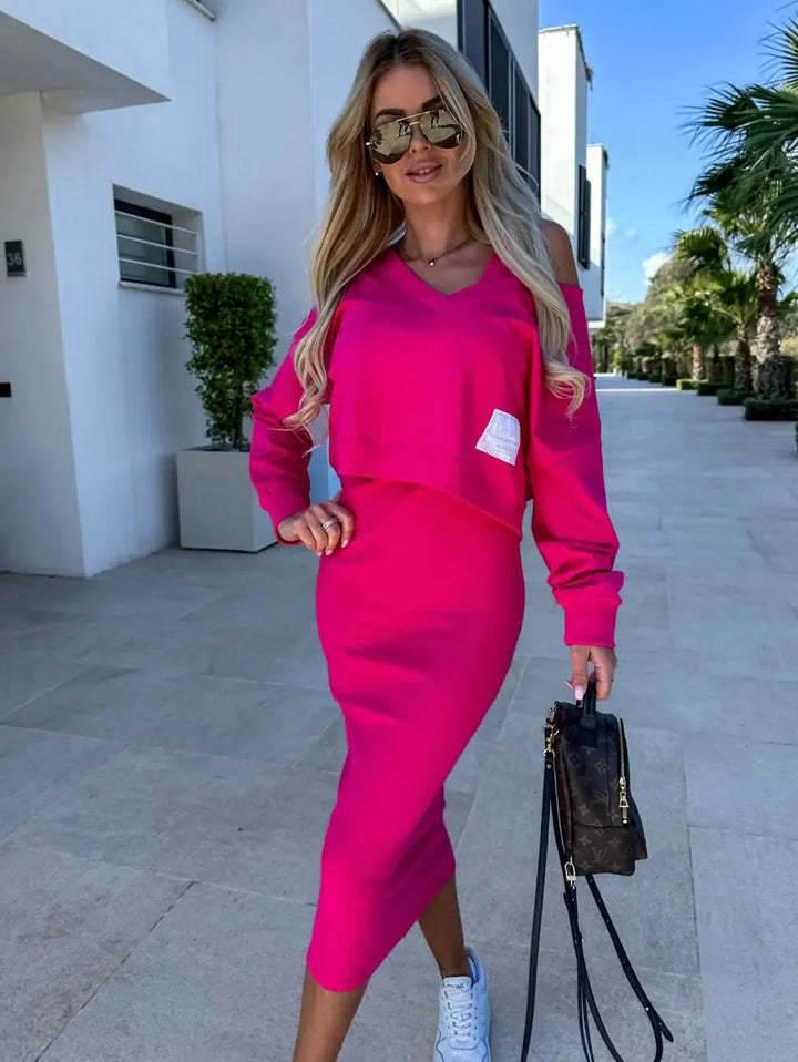 Sabrina™ | 2-teiliges Set (Sweatshirt und Kleid) MOKKAKAI
