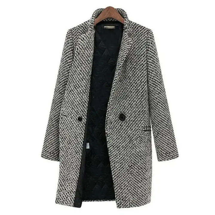 UrbanHoundstooth™ Mantel | Klassische Eleganz mit Modernem Twist MOKKAKAI