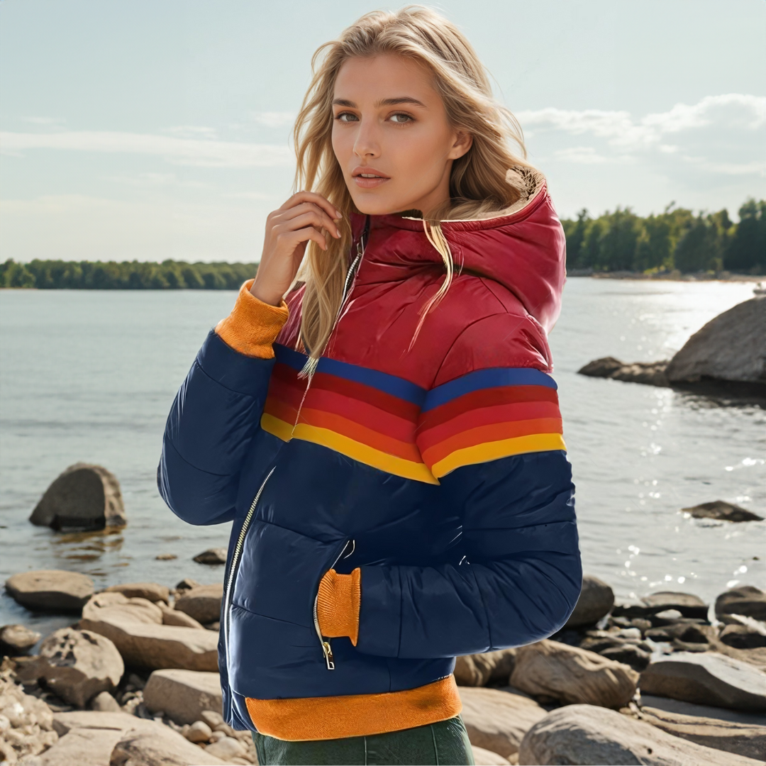 Roswitha - Retro-Parka mit Fellimitat-Kapuze MOKKAKAI