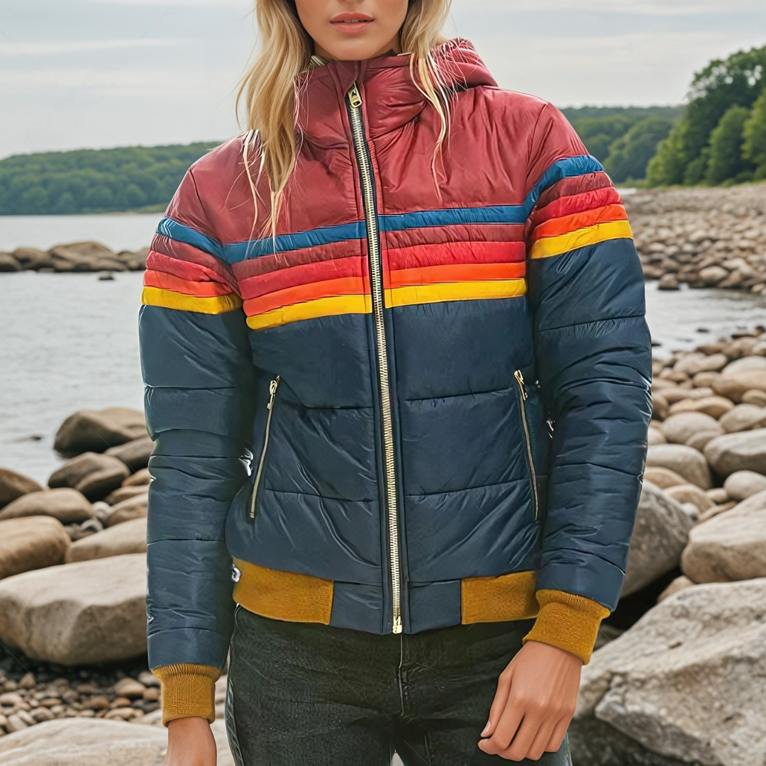 Roswitha - Retro-Parka mit Fellimitat-Kapuze MOKKAKAI