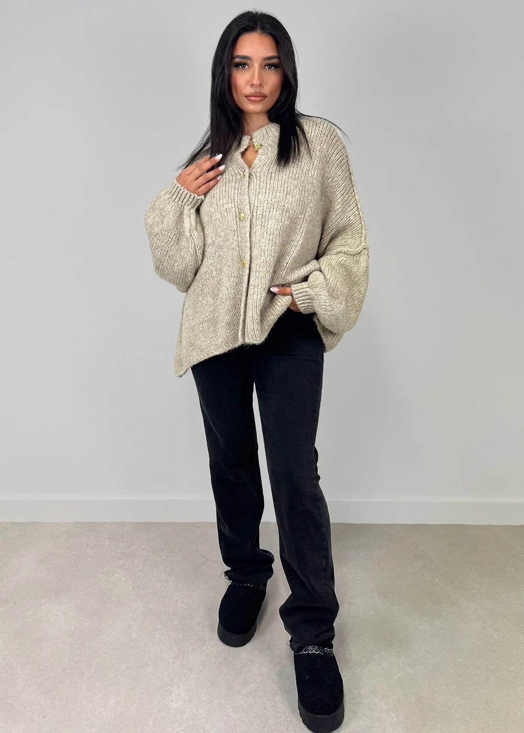 Oversize Strickjacke MOKKAKAI