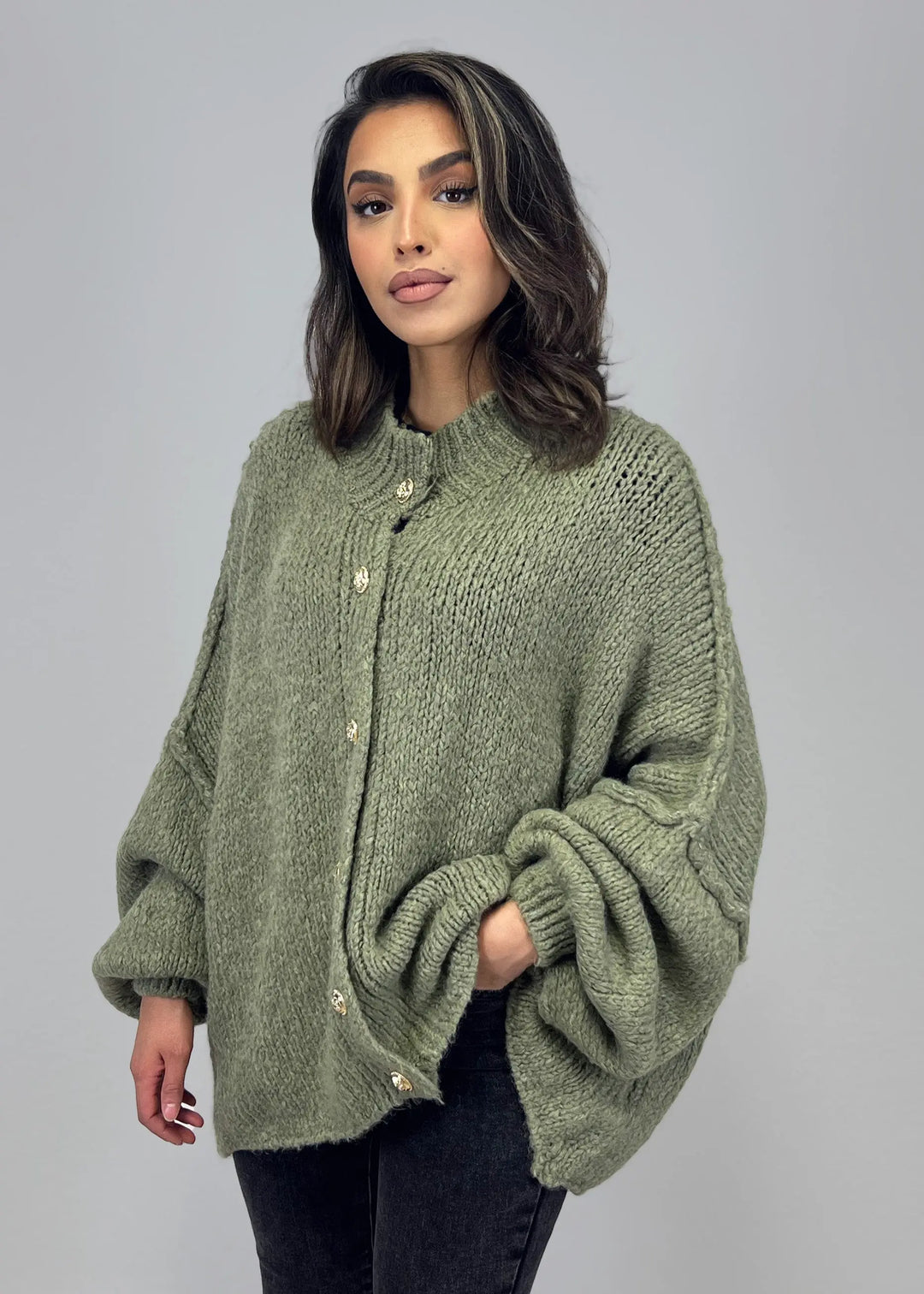 Oversize Strickjacke MOKKAKAI