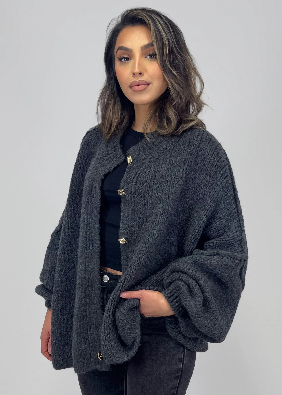 Oversize Strickjacke MOKKAKAI