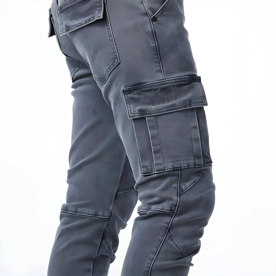 Samuel | Cargohose aus Stretch-Denim MOKKAKAI