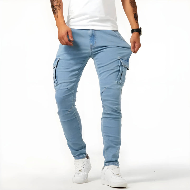 Samuel | Cargohose aus Stretch-Denim MOKKAKAI