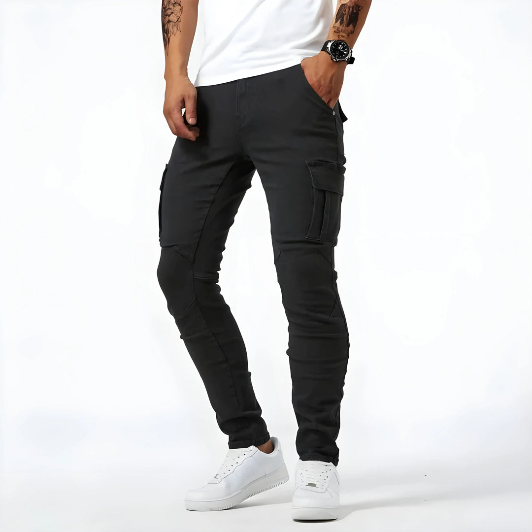 Samuel | Cargohose aus Stretch-Denim MOKKAKAI