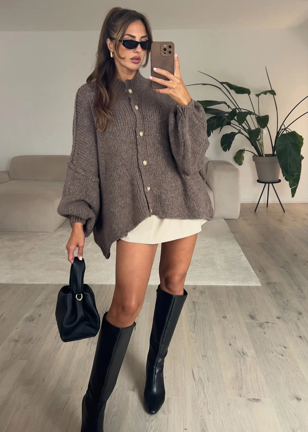 Oversize Strickjacke MOKKAKAI