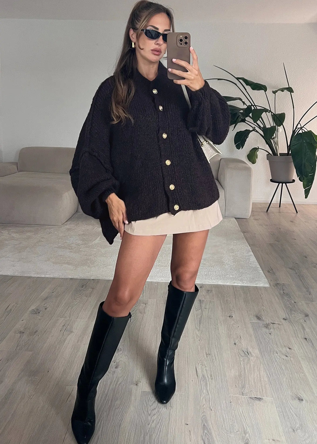 Oversize Strickjacke MOKKAKAI
