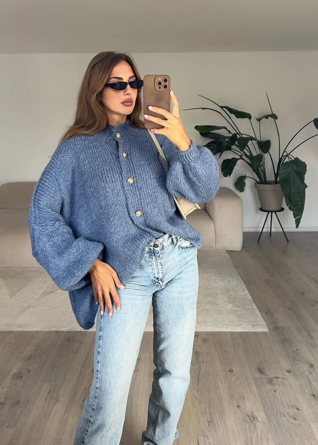 Oversize Strickjacke MOKKAKAI