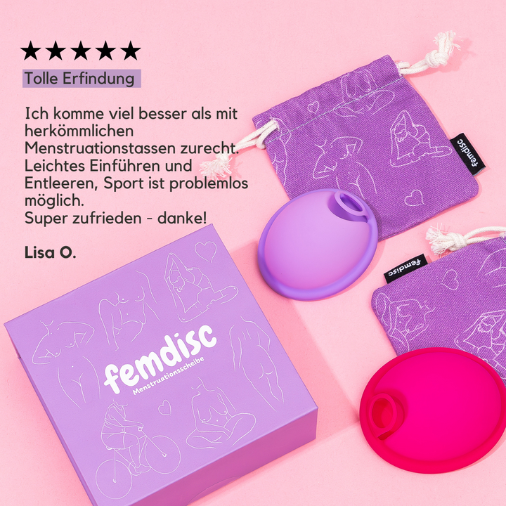 femdisc Menstruationsscheibe mit Lasche – Ansicht 5