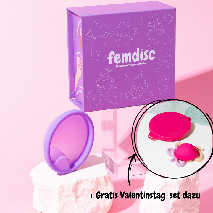 femdisc Menstruationsscheibe mit Lasche – Ansicht 1