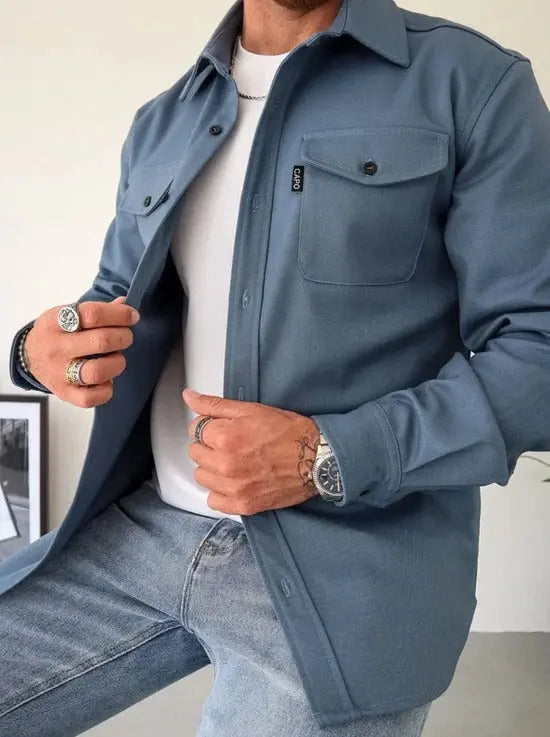 Thom | Hemdjacke mit Knopfleiste MOKKAKAI
